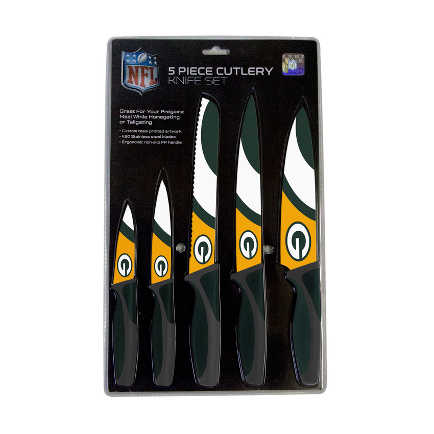 Green Bay Packers 5pc Kitchen Knife Set
