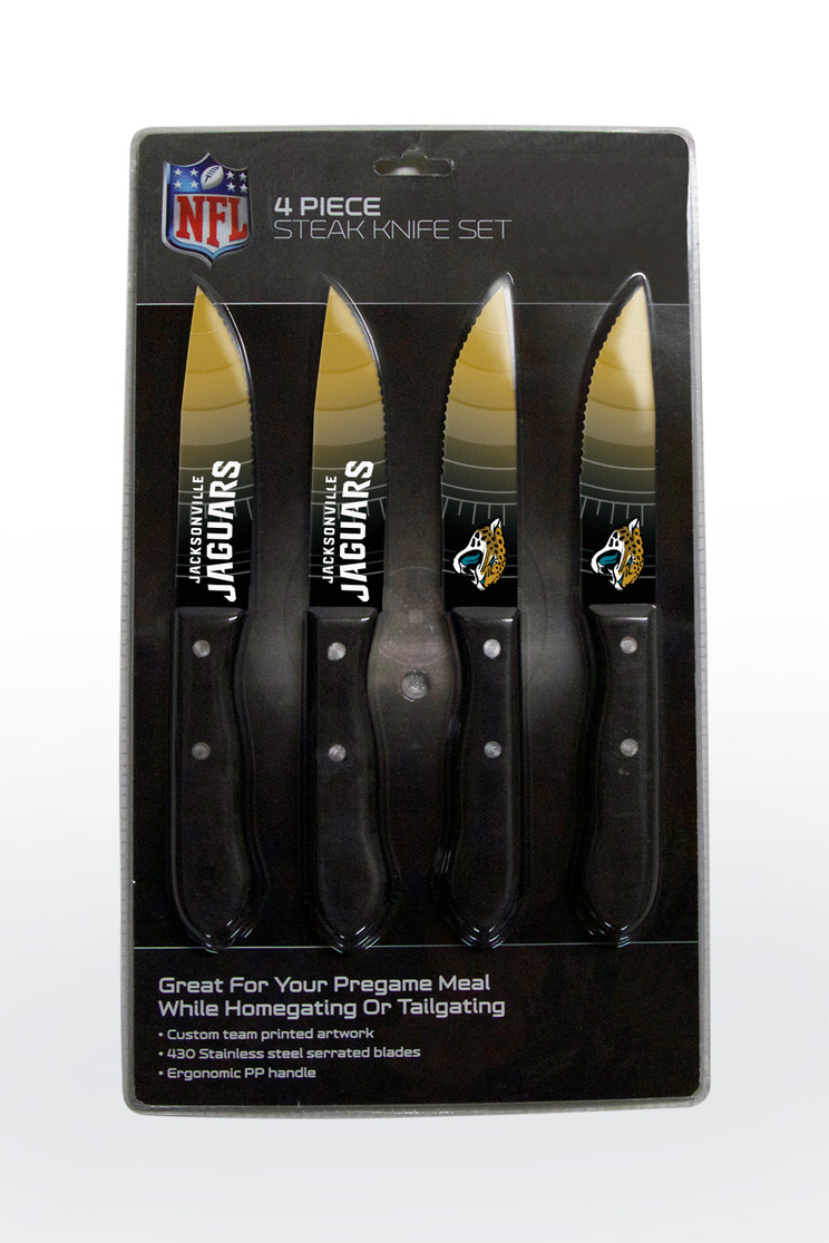 Jacksonville Jaguars Knife Set - Steak - 4 Pack