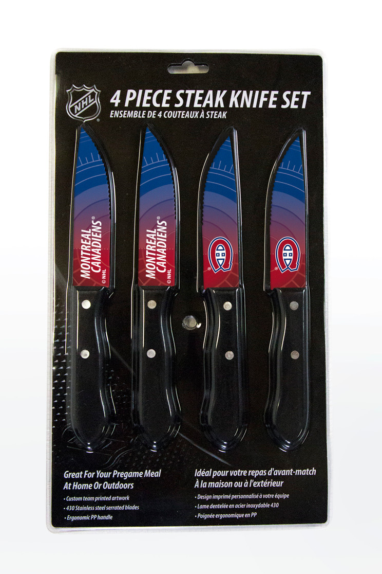 Montreal Canadiens Knife Set - Steak - 4 Pack