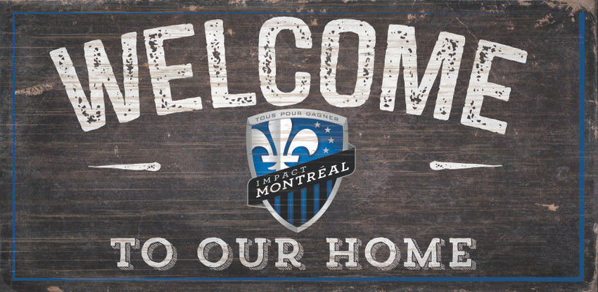 Montreal Impact Sign Wood 6x12 Welcome To Our Home Design