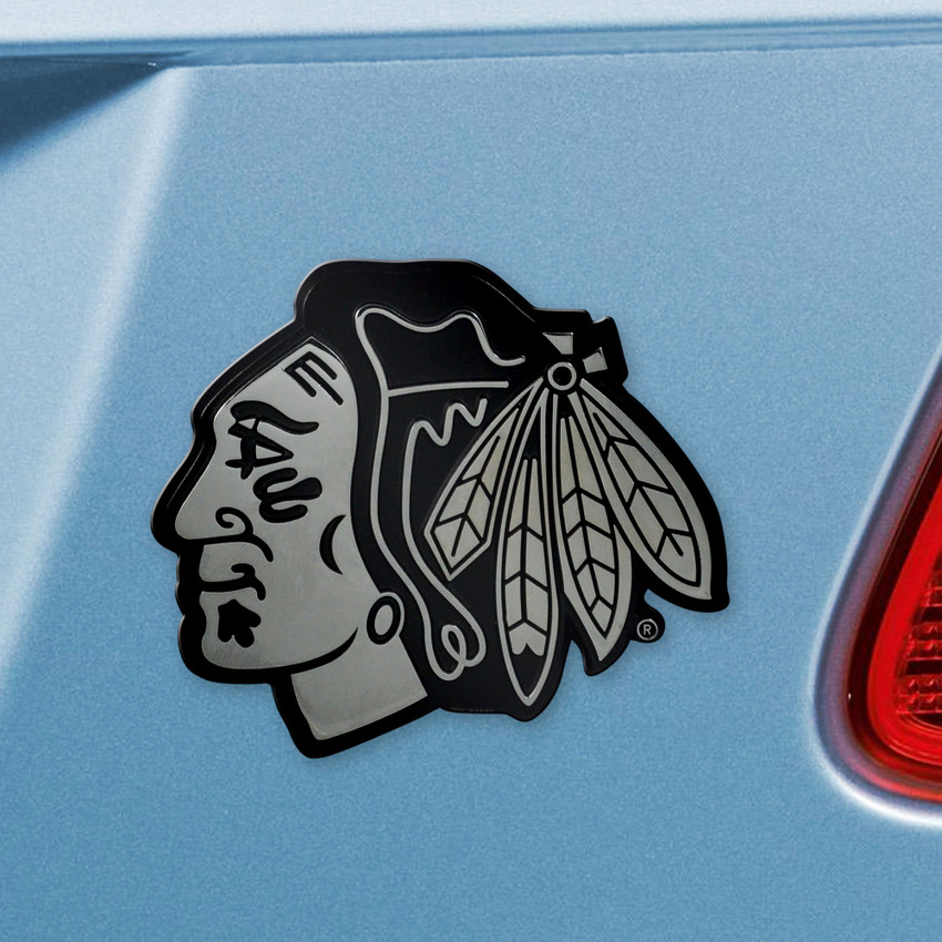 NHL - Chicago Blackhawks Chrome Emblem 2.7"x3.2"