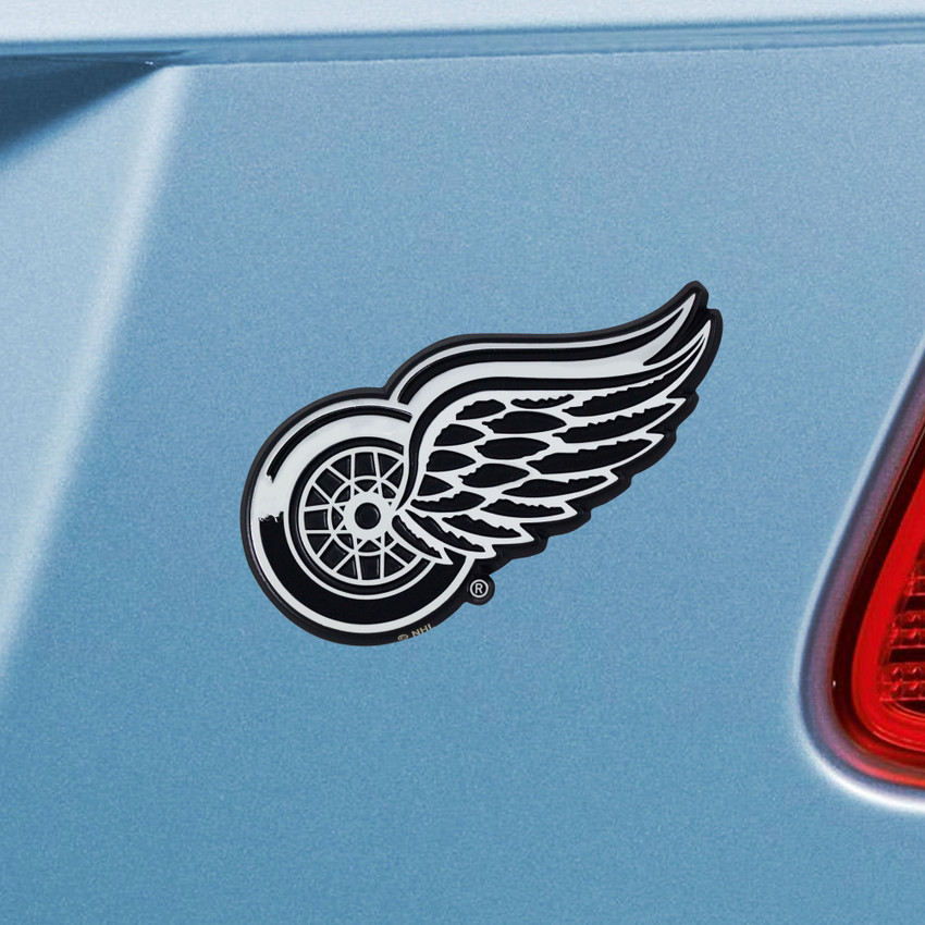 NHL - Detroit Red Wings Chrome Emblem 2.3"x3.2"
