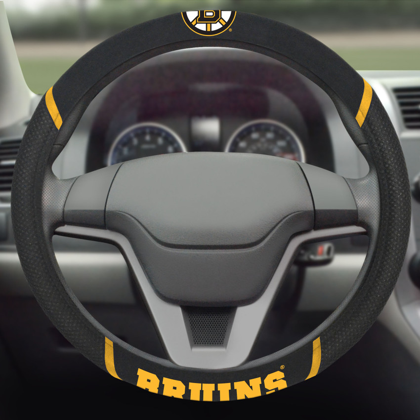 NHL - Boston Bruins Steering Wheel Cover 15"x15"