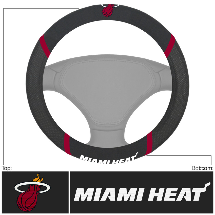 NBA - Miami Heat Steering Wheel Cover 15"x15"