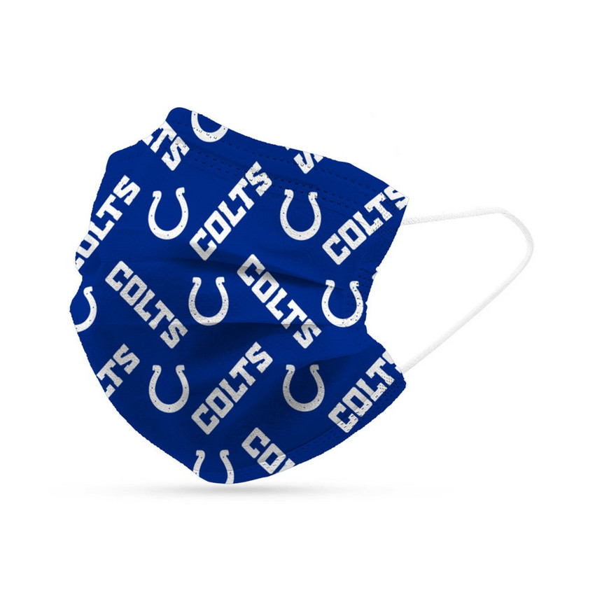 Indianapolis Colts Face Mask Disposable 6 Pack