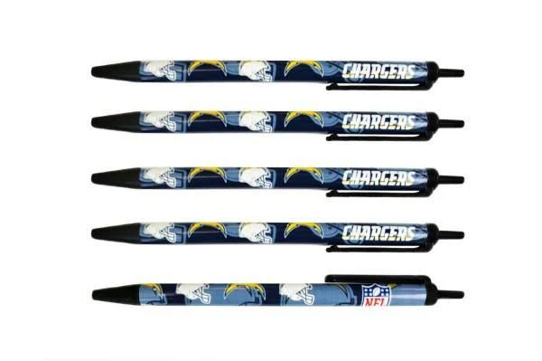 Los Angeles Chargers Pens Click Style 5 Pack