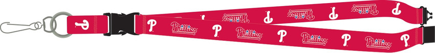 Philadelphia Phillies Lanyard Keychain ID Holder MLB Fan Accessory Breakaway with Key Ring Style