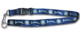 Seattle Mariners Lanyard Keychain ID Holder MLB Fan Accessory - Breakaway with Key Ring