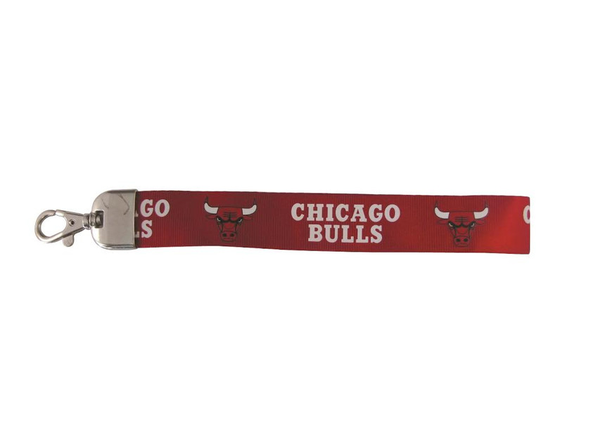 Chicago Bulls Lanyard Keychain ID Holder NBA Fan Accessory - Wristlet