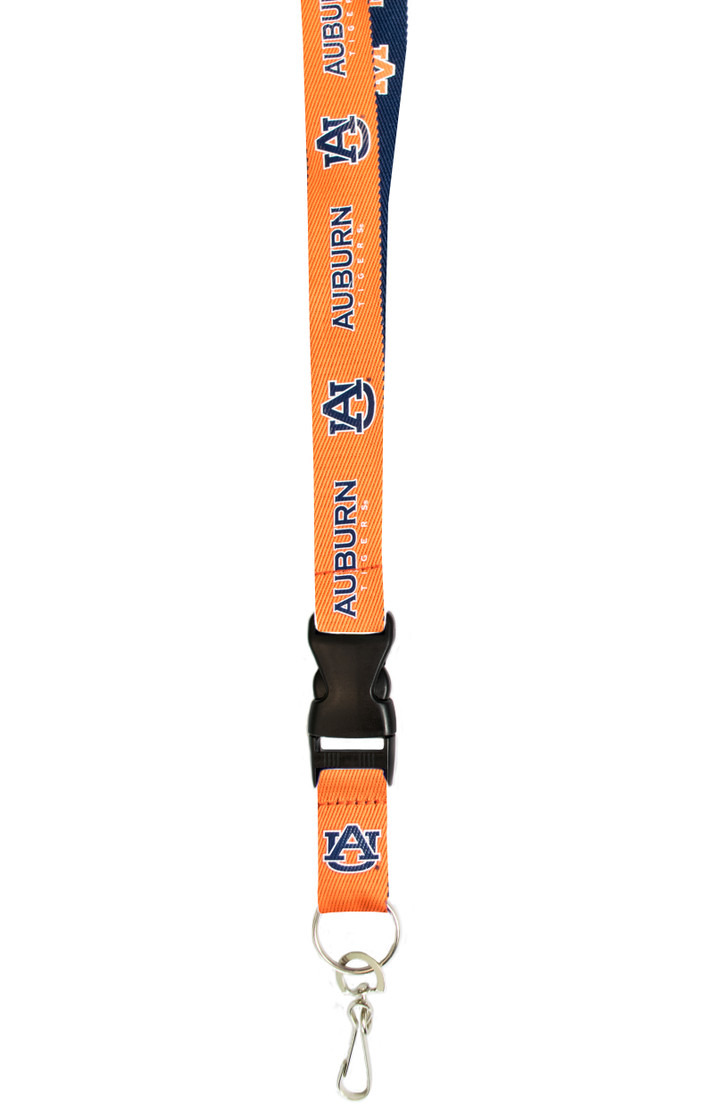 Auburn Tigers Lanyard Keychain ID Holder NCAA Fan Accessory - Two-Tone