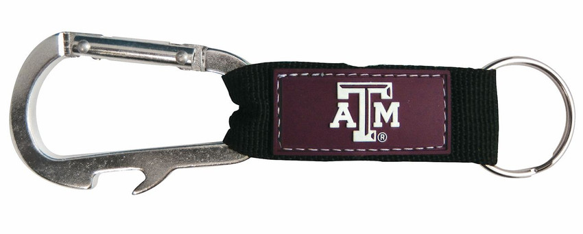Texas A&M Aggies Carabiner Keychain NCAA Key Holder Clip Fan Accessory