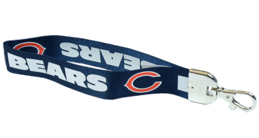 Chicago Bears Lanyard Keychain ID Holder NFL Fan Accessory - Wristlet