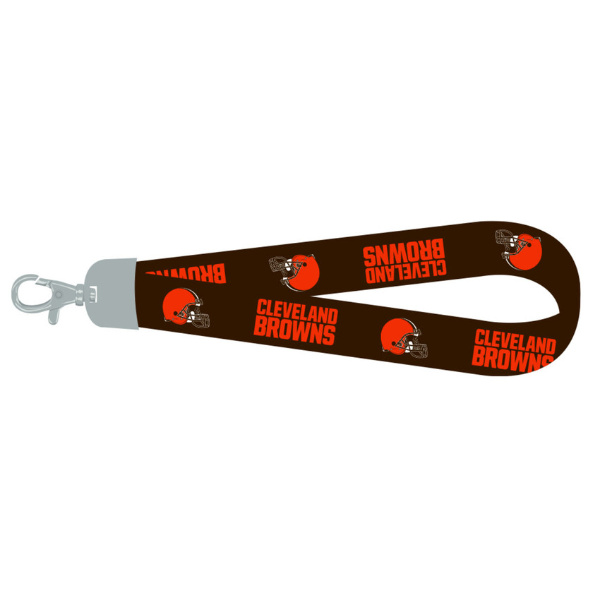 Cleveland Browns Lanyard Keychain ID Holder NFL Fan Accessory - Wristlet