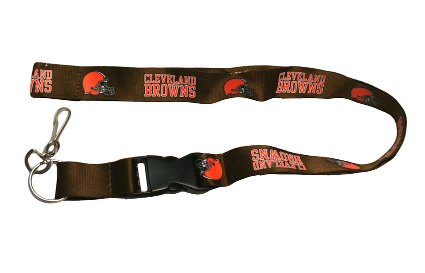 Cleveland Browns Lanyard Keychain ID Holder NFL Fan Accessory - Breakaway with Key Ring