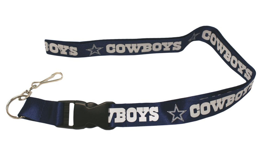Dallas Cowboys Lanyard Keychain ID Holder NFL Fan Accessory - Breakaway with Key Ring - Navy