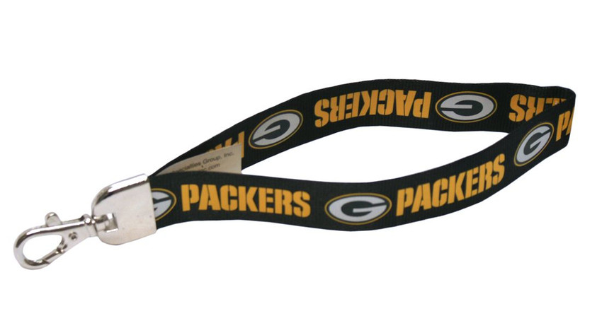 Green Bay Packers Lanyard Keychain ID Holder NFL Fan Accessory - Wristlet