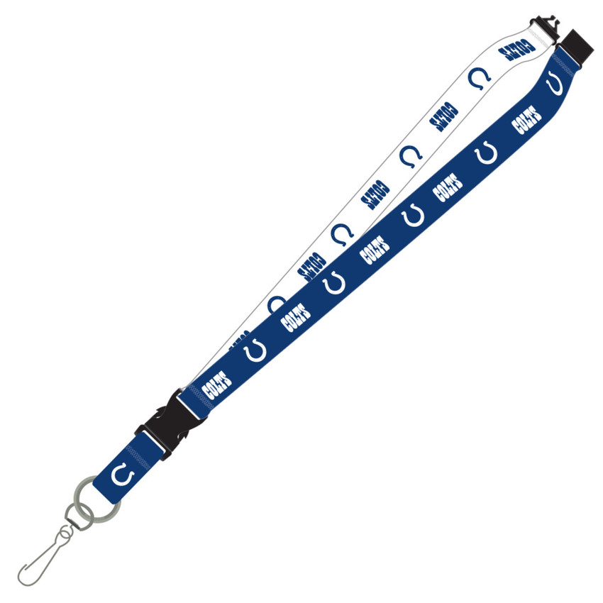 Indianapolis Colts Lanyard Keychain ID Holder NFL Fan Accessory - Two-Tone