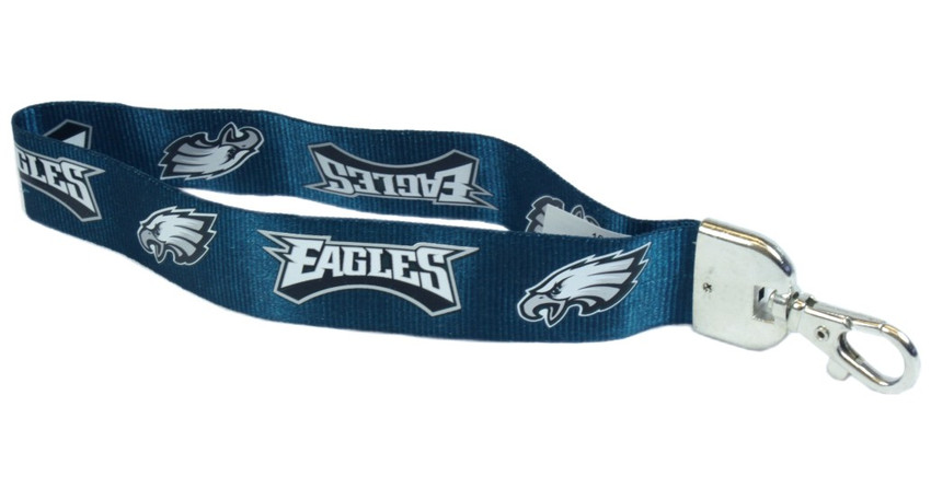 Philadelphia Eagles Lanyard Keychain ID Holder NFL Fan Accessory - Wristlet
