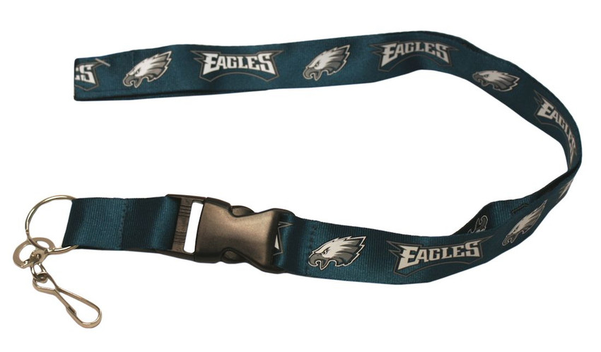 Philadelphia Eagles Lanyard Keychain ID Holder NFL Fan Accessory Breakaway with Key Ring Style