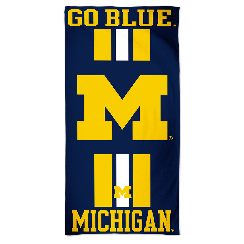 Michigan Wolverines Beach Towel 30x60 NFL Fan Bath Towel Beach Style