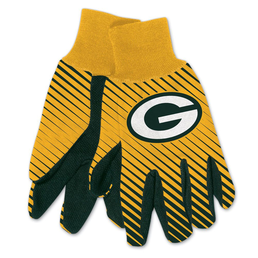 Green Bay Packers Two Tone Gloves Adult Size