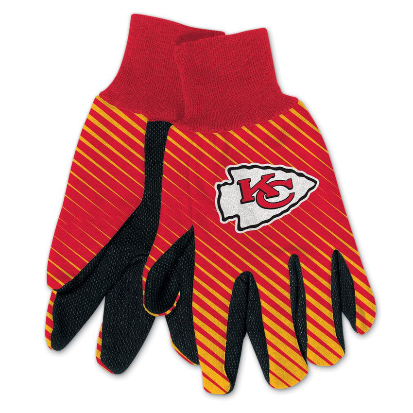 Kansas City Chiefs Two Tone Gloves Adult Size