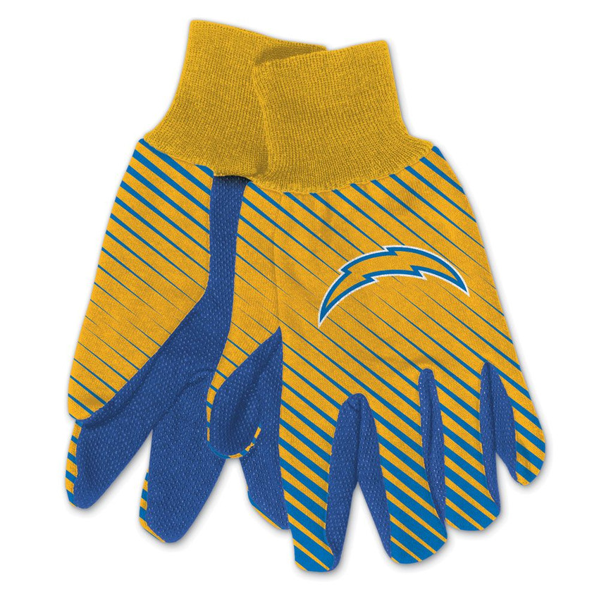 Los Angeles Chargers Two Tone Gloves Adult Size