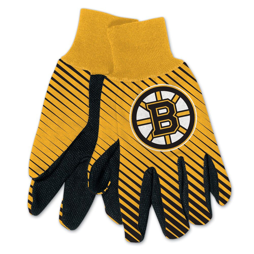 Boston Bruins Two Tone Gloves Adult Size