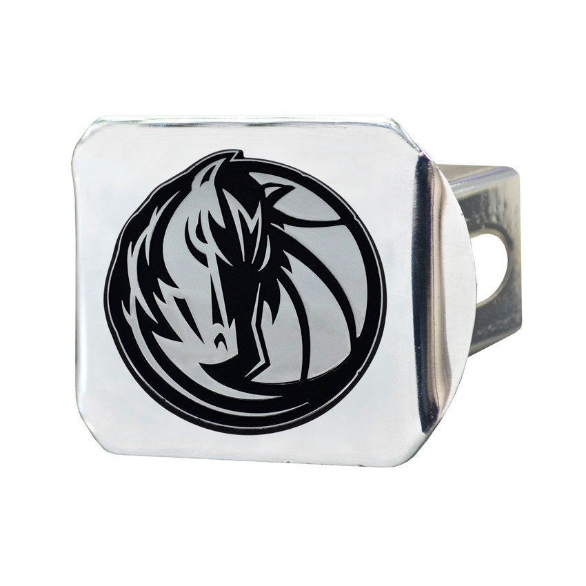 NBA - Dallas Mavericks Hitch Cover - Chrome on Chrome 3.4"x4"