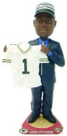 Green Bay Packers Kenny Peterson Draft Pick Forever Collectibles Bobblehead