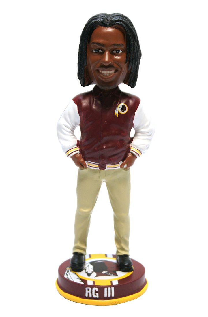 Washington Commanders Robert Griffin III Forever Collectibles Varsity Jacket Bobblehead