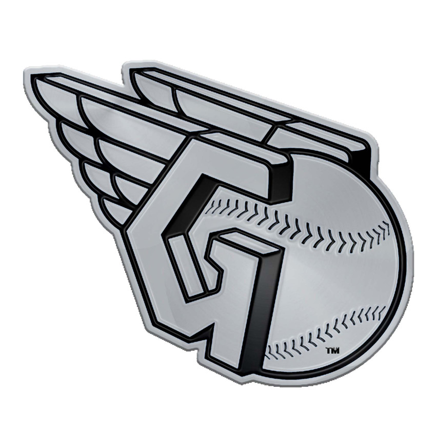 Cleveland Guardians Molded Chrome Emblem "Block C" Primary Logo