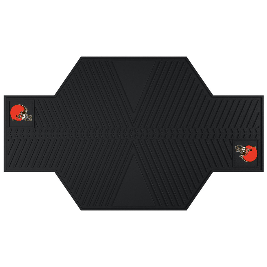 Cleveland Browns Motorcycle Mat Helmet Primary Logo Black