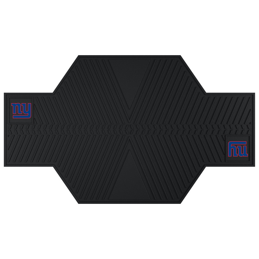 New York Giants Motorcycle Mat "NY" Logo Black