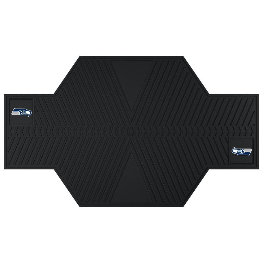 Seattle Seahawks Motorcycle Mat Seahawk Primary Logo Black