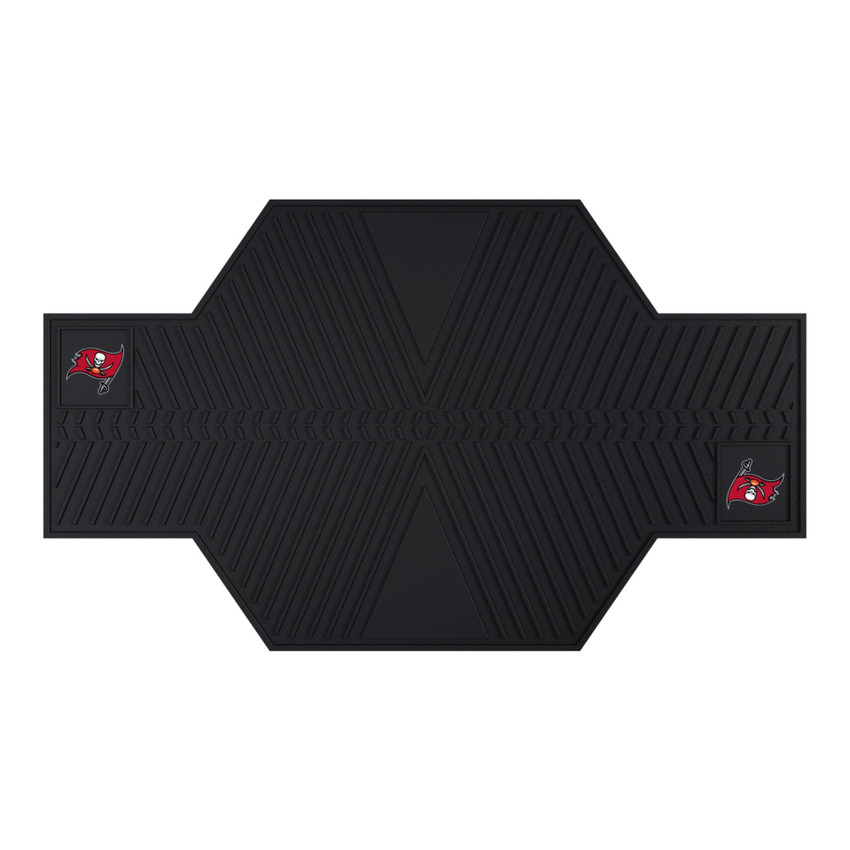 Tampa Bay Buccaneers Motorcycle Mat Pirate Flag Primary Logo Black