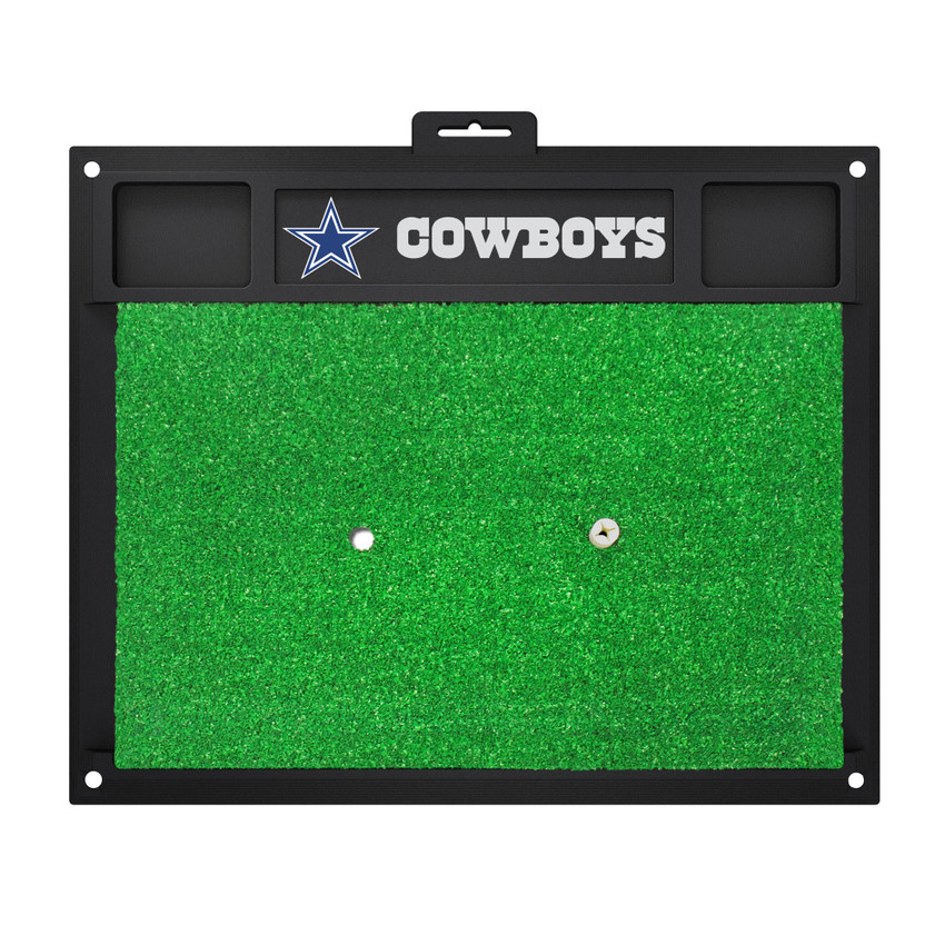 Dallas Cowboys Golf Hitting Mat Star Primary Logo and Wordmark Navy
