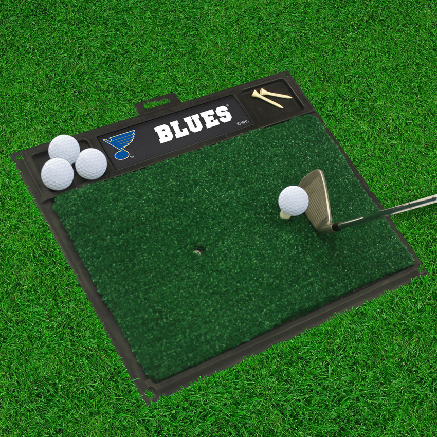 NHL - St. Louis Blues Golf Hitting Mat 20" x 17"
