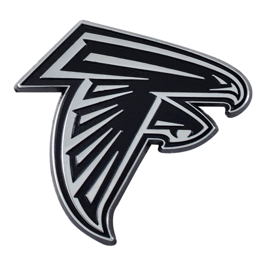 Atlanta Falcons 3D Chrome Metal Emblem Falcon Primary Logo