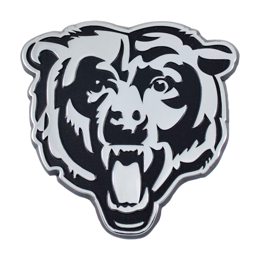 Chicago Bears 3D Chrome Metal Emblem C Primary Logo