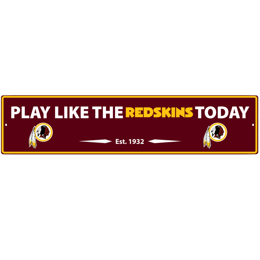 Washington Redskins Street Sign Wall Plaque