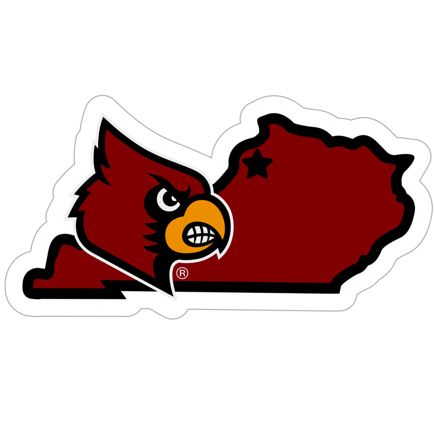 Louisville Cardinals Home State 11 Inch Magnet
