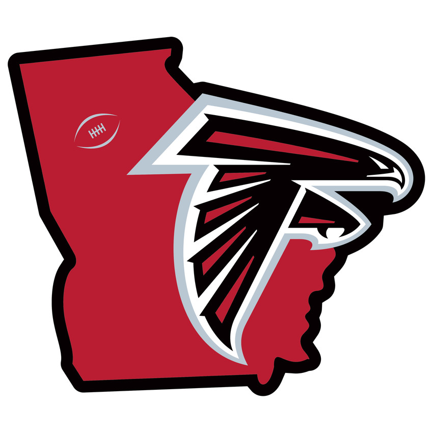 Atlanta Falcons Home State 11 Inch Magnet