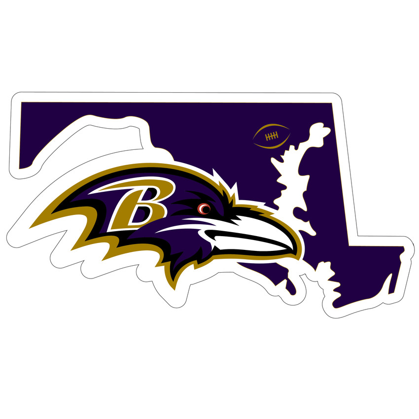 Baltimore Ravens Home State 11 Inch Magnet