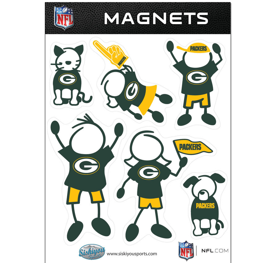 Green Bay Packers Family Magnet Set