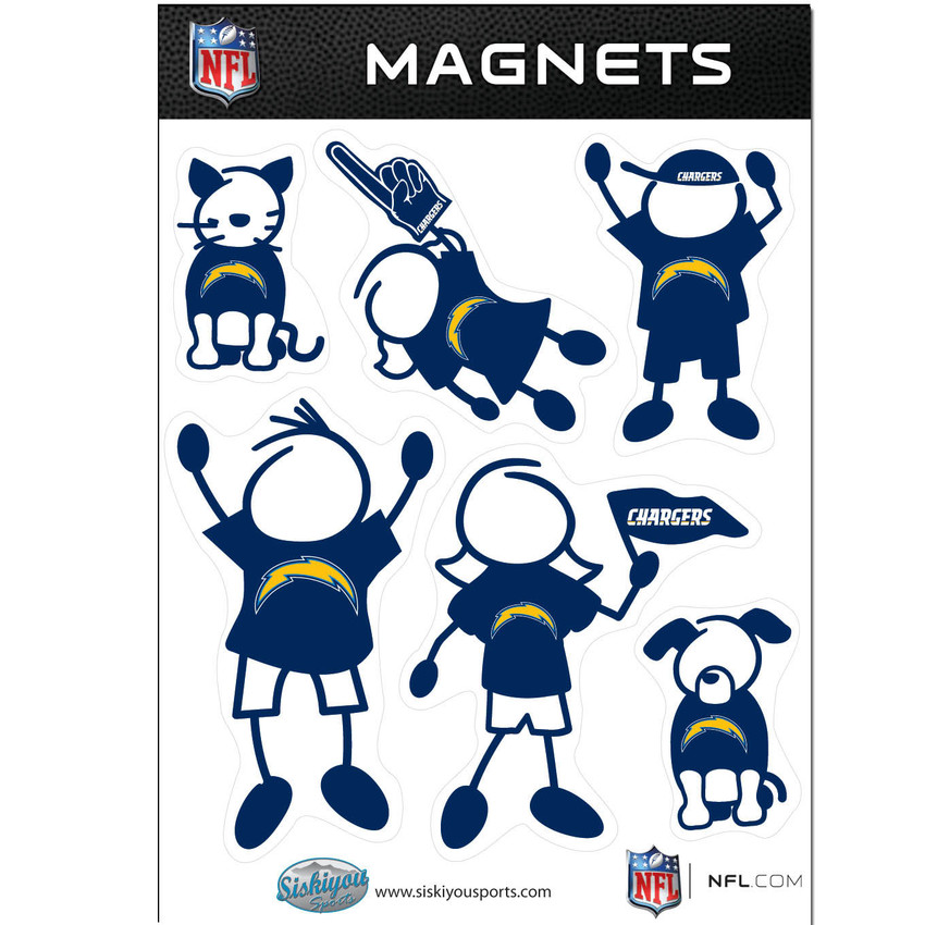 Los Angeles Chargers Family Magnet Set