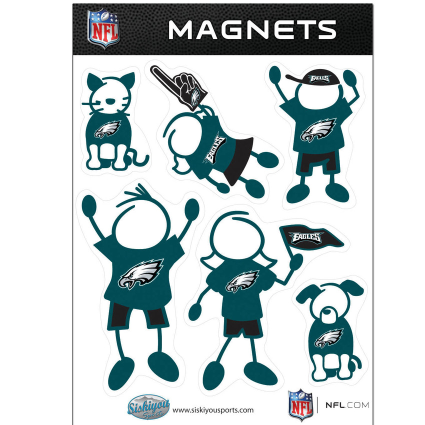 Philadelphia Eagles Family Magnet Set
