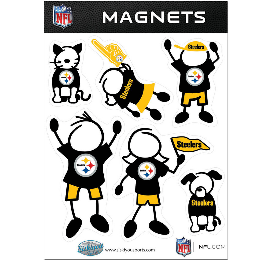 Pittsburgh Steelers Family Magnet Set