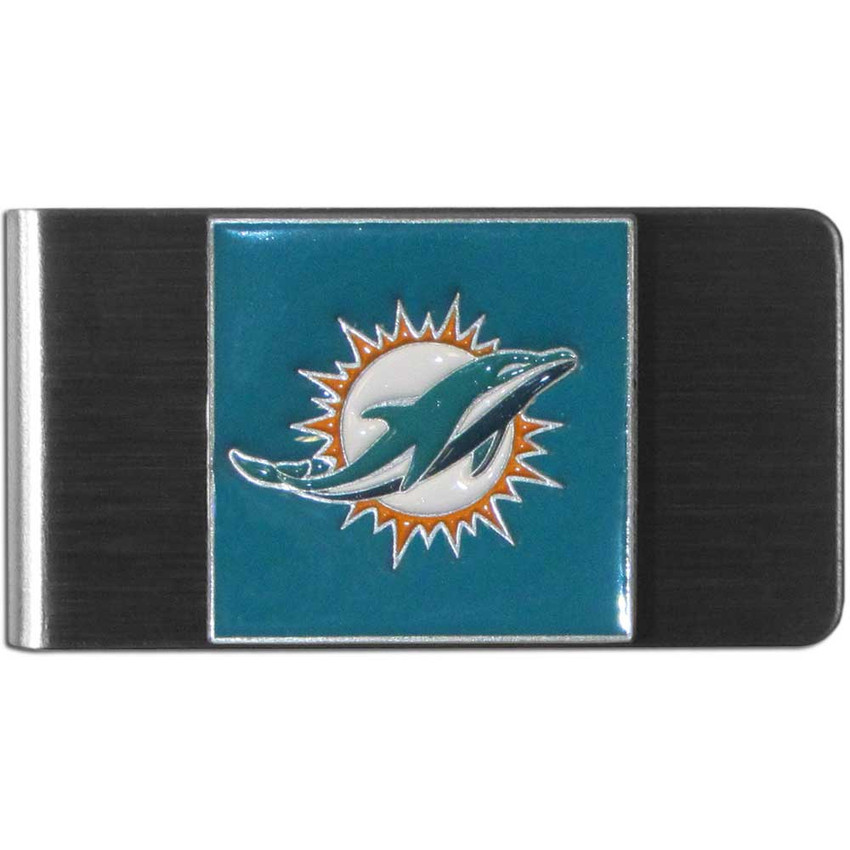 Miami Dolphins Steel Money Clip