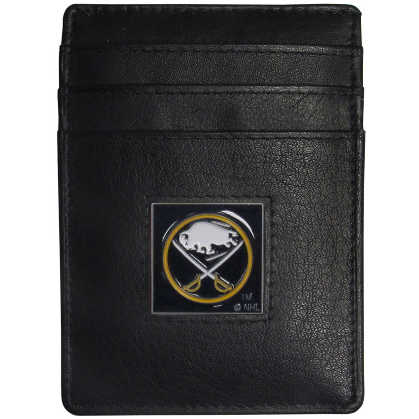 Buffalo Sabres® Leather Money Clip/Cardholder Packaged in Gift Box